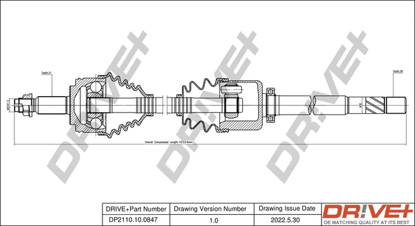 Drive Shaft (DP2110.10.0847)