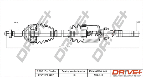 Drive Shaft (DP2110.10.0207)