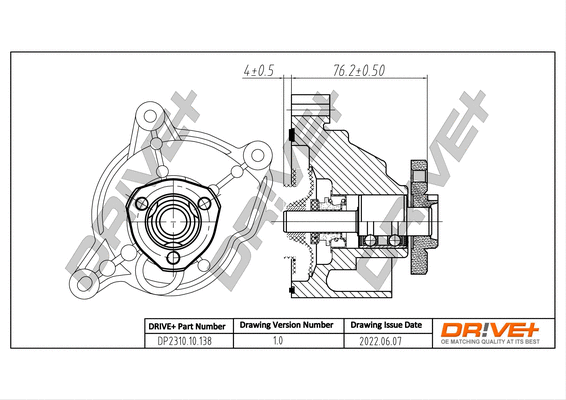 Water Pump, engine cooling (DP2310.10.138)