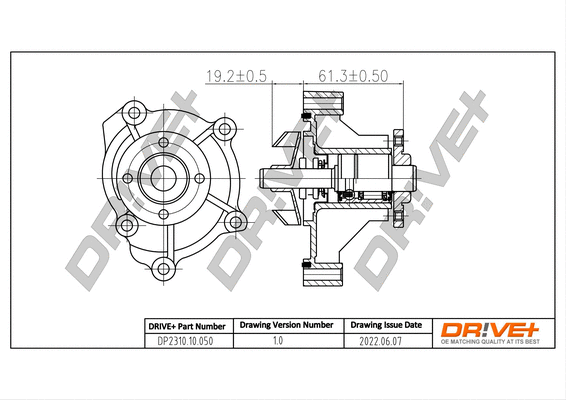Water Pump, engine cooling (DP2310.10.050)