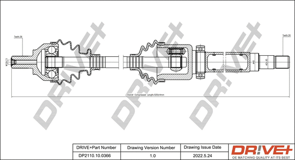 Drive Shaft (DP2110.10.0366)