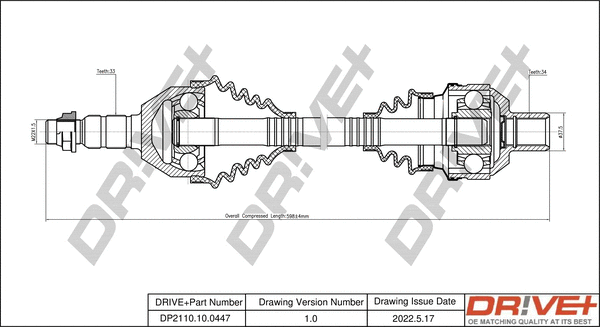 Drive Shaft (DP2110.10.0447)