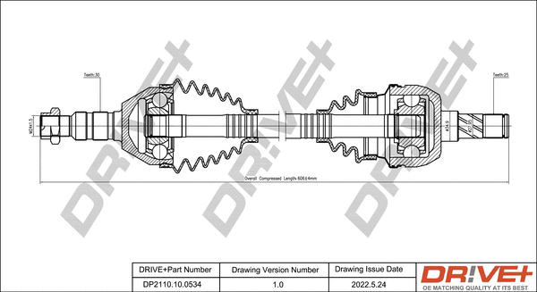 Drive Shaft (DP2110.10.0534)