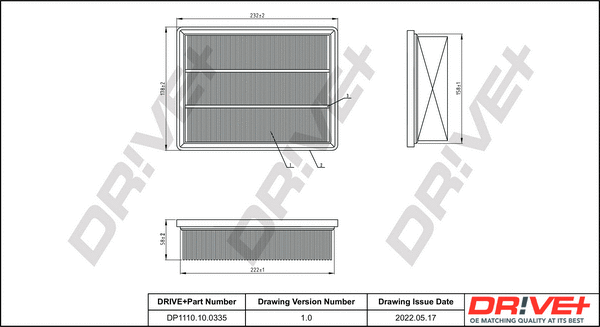 Air Filter (DP1110.10.0335)