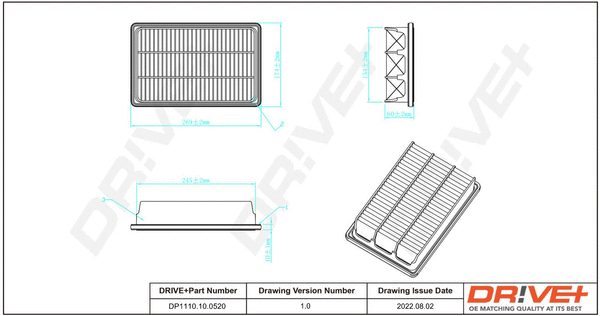 Air Filter (DP1110.10.0520)