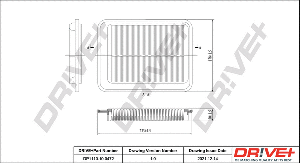 Air Filter (DP1110.10.0472)