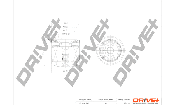 Oil Filter (DP1110.11.0047)