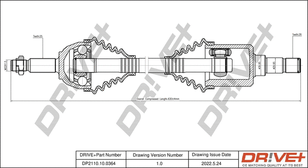 Drive Shaft (DP2110.10.0364)