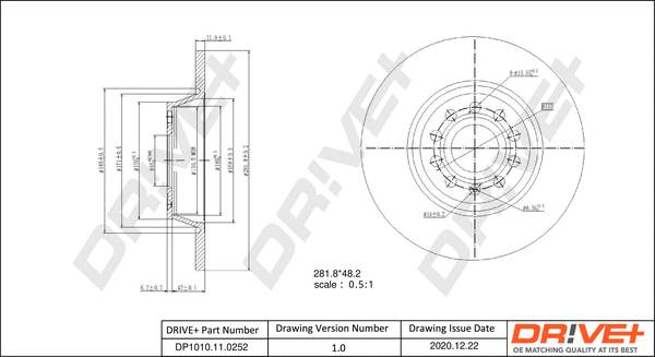 Brake Disc (DP1010.11.0252)