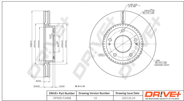 Brake Disc (DP1010.11.0408)