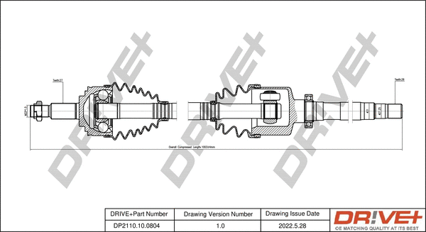 Drive Shaft (DP2110.10.0804)