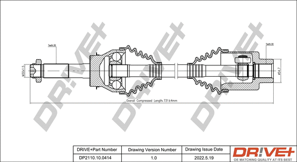 Drive Shaft (DP2110.10.0414)