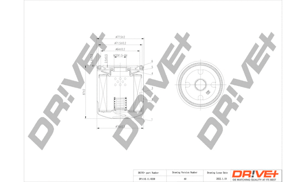 Oil Filter (DP1110.11.0338)