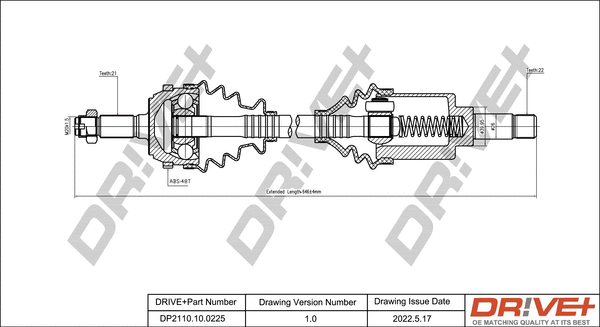 Drive Shaft (DP2110.10.0225)