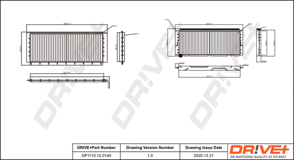 Filter, cabin air (DP1110.12.0140)