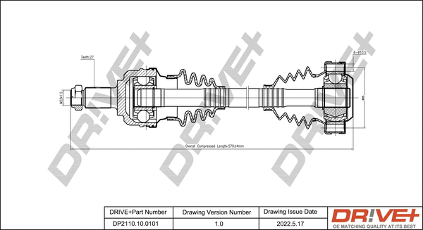 Drive Shaft (DP2110.10.0101)