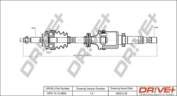 Drive Shaft (DP2110.10.0824)
