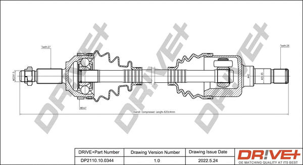 Drive Shaft (DP2110.10.0344)