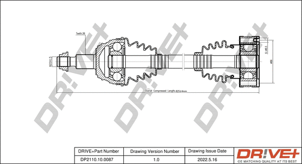 Drive Shaft (DP2110.10.0087)