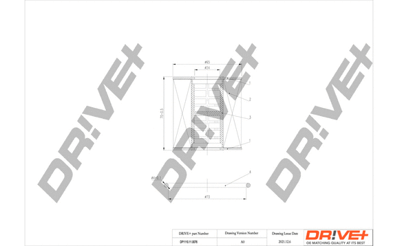 Oil Filter (DP1110.11.0076)