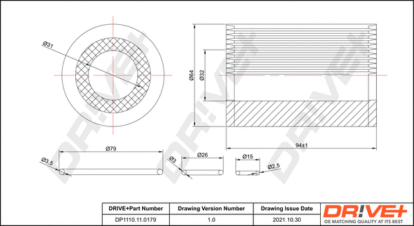 Oil Filter (DP1110.11.0179)