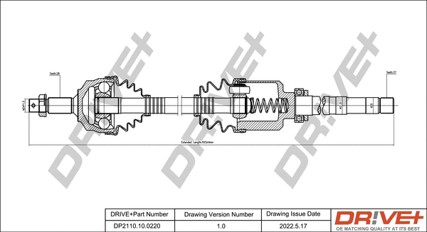 Drive Shaft (DP2110.10.0220)