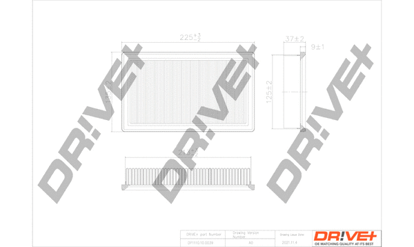 Air Filter (DP1110.10.0039)