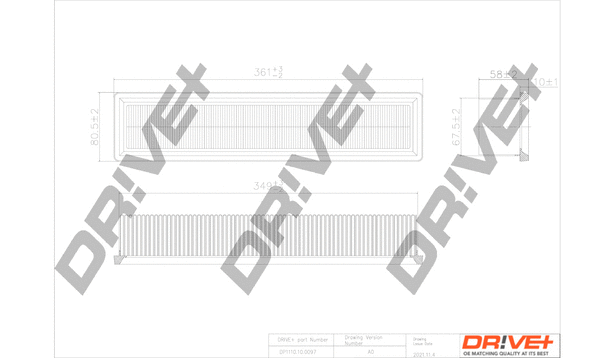 Air Filter (DP1110.10.0097)
