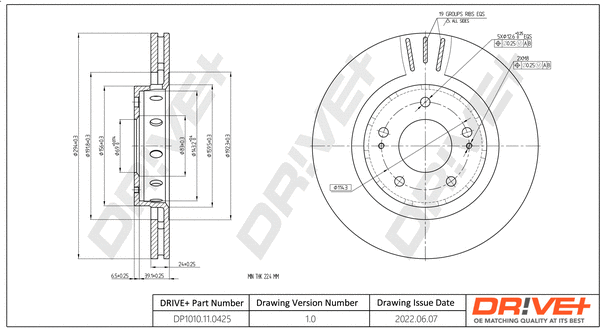 Brake Disc (DP1010.11.0425)