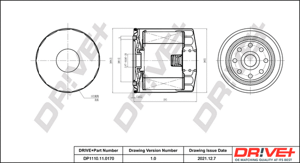 Oil Filter (DP1110.11.0170)