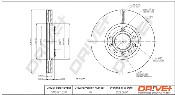 Brake Disc (DP1010.11.0371)