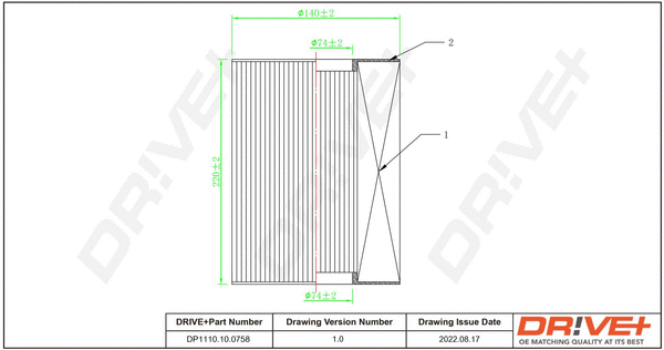 Air Filter (DP1110.10.0758)