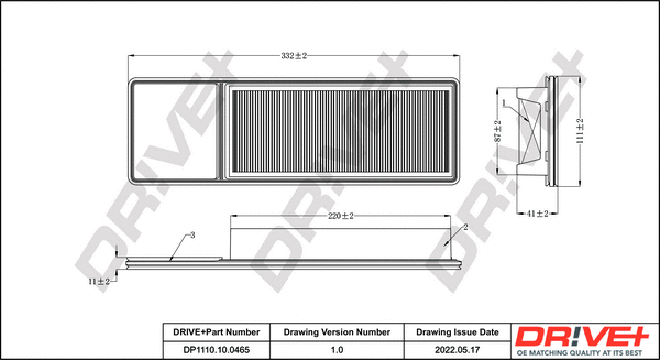 Air Filter (DP1110.10.0465)