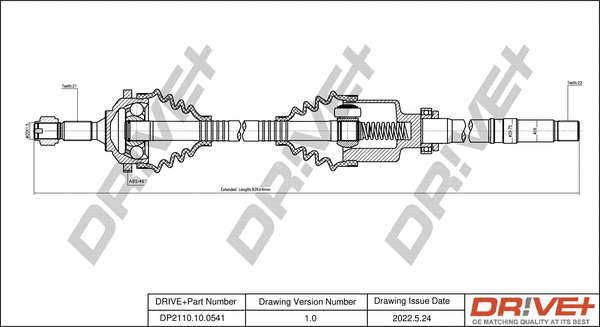 Drive Shaft (DP2110.10.0541)