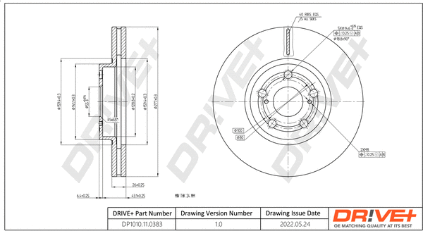 Brake Disc (DP1010.11.0383)