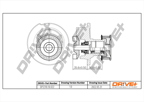 Water Pump, engine cooling (DP2310.10.022)