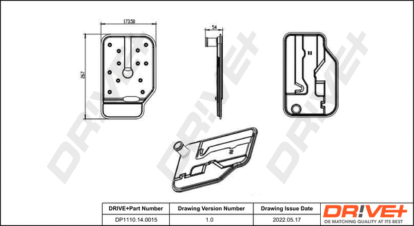 Hydraulic Filter, automatic transmission (DP1110.14.0015)