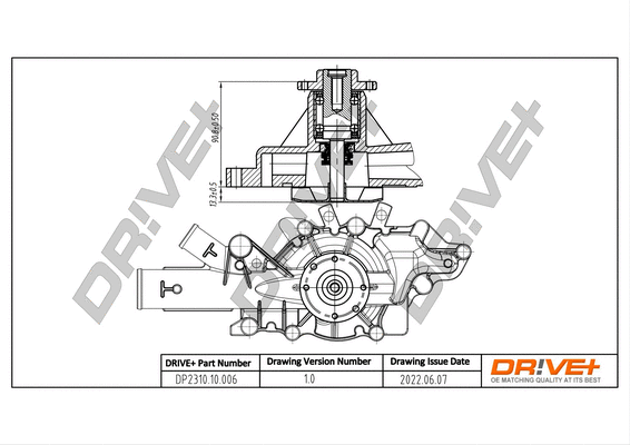 Water Pump, engine cooling (DP2310.10.006)