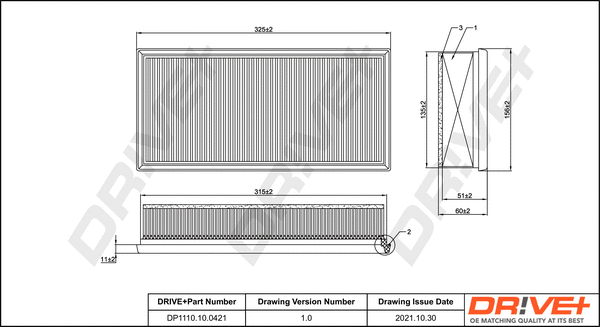 Air Filter (DP1110.10.0421)