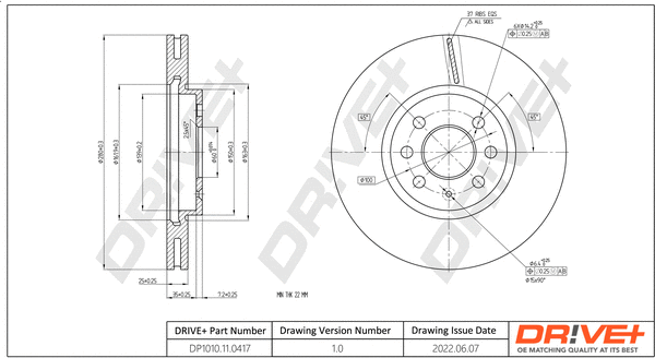 Brake Disc (DP1010.11.0417)