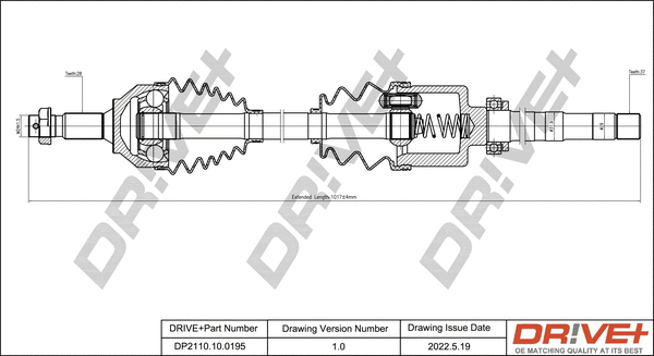 Drive Shaft (DP2110.10.0195)