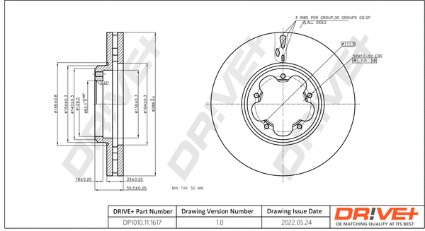 Brake Disc (DP1010.11.1617)
