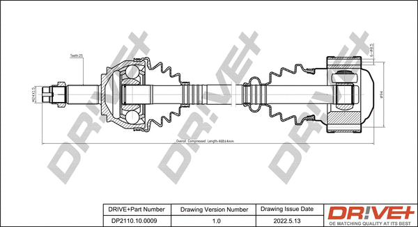 Drive Shaft (DP2110.10.0009)