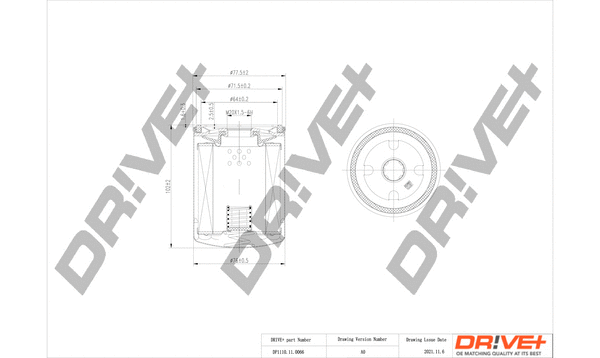 Oil Filter (DP1110.11.0066)