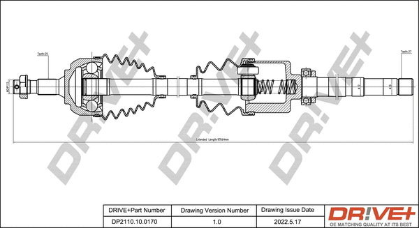 Drive Shaft (DP2110.10.0170)