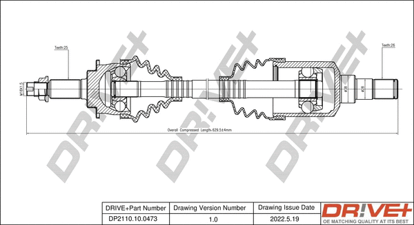 Drive Shaft (DP2110.10.0473)