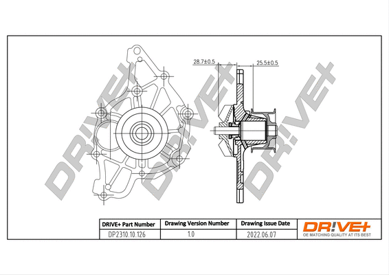 Water Pump, engine cooling (DP2310.10.126)