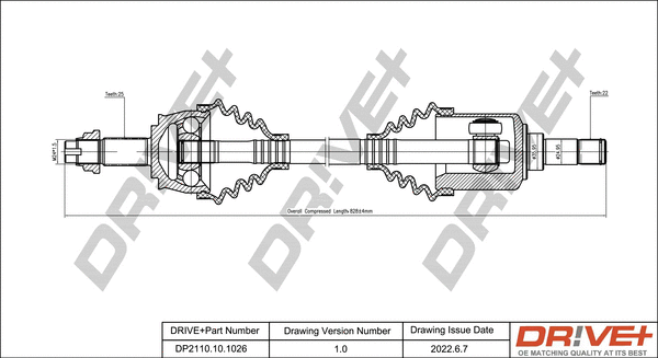 Drive Shaft (DP2110.10.1026)