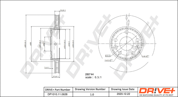 Brake Disc (DP1010.11.0628)