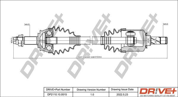 Drive Shaft (DP2110.10.0515)